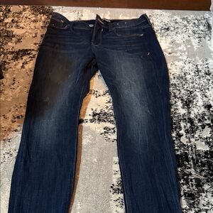 EXPRESS. Women’s, stretch, legging, mid rise, dark blue jeans. Seldom worn.
